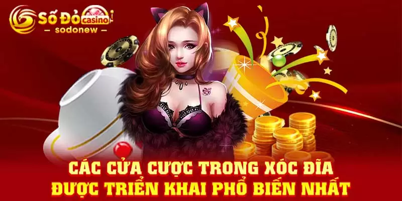 Các cửa cược trong Xóc Đĩa được triển khai phổ biến nhất